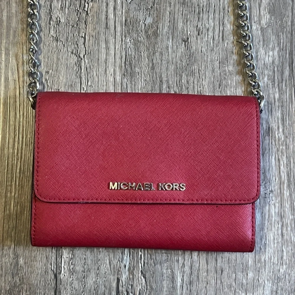 FINAL PRICE Michael Kors Red Crossbody Purse